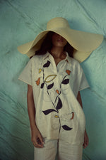 BEIGE PINTUCKEMB BOLERO SET